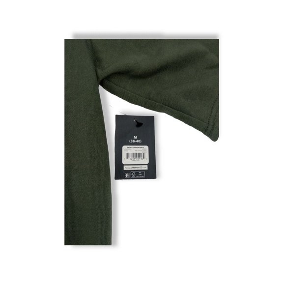 No Boundaries Mens Medium Short Sleeve Green Hoodie New - Picture 4 of 10